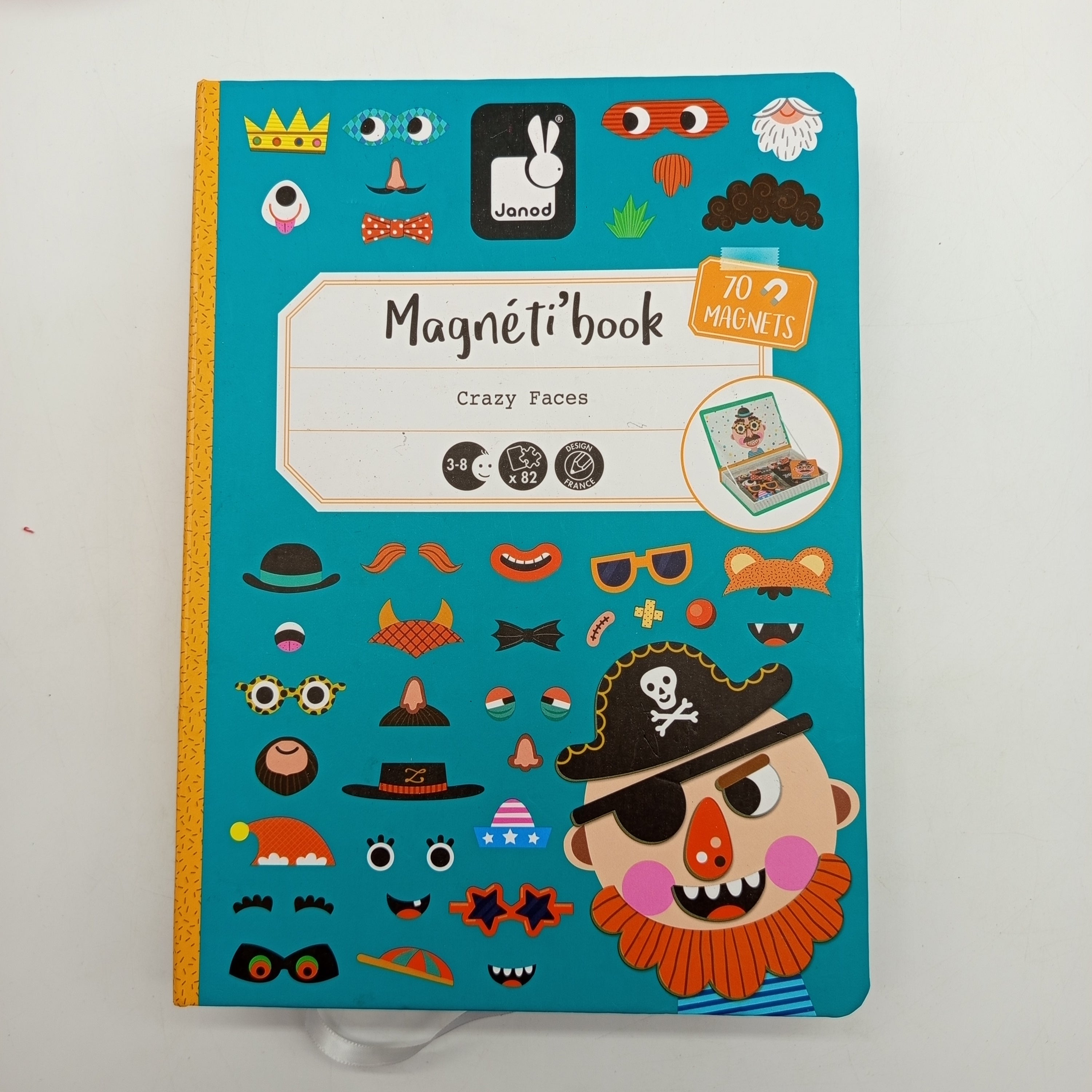 Janod Magnetspiel Magneti’book Crazy Faces